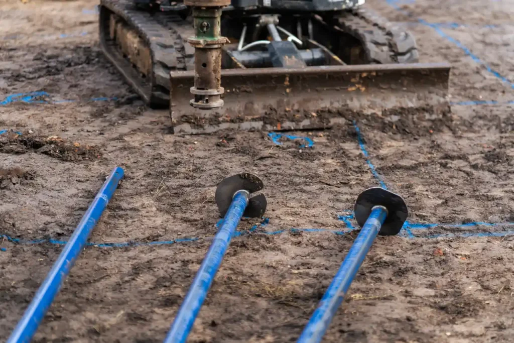 screw pile installation