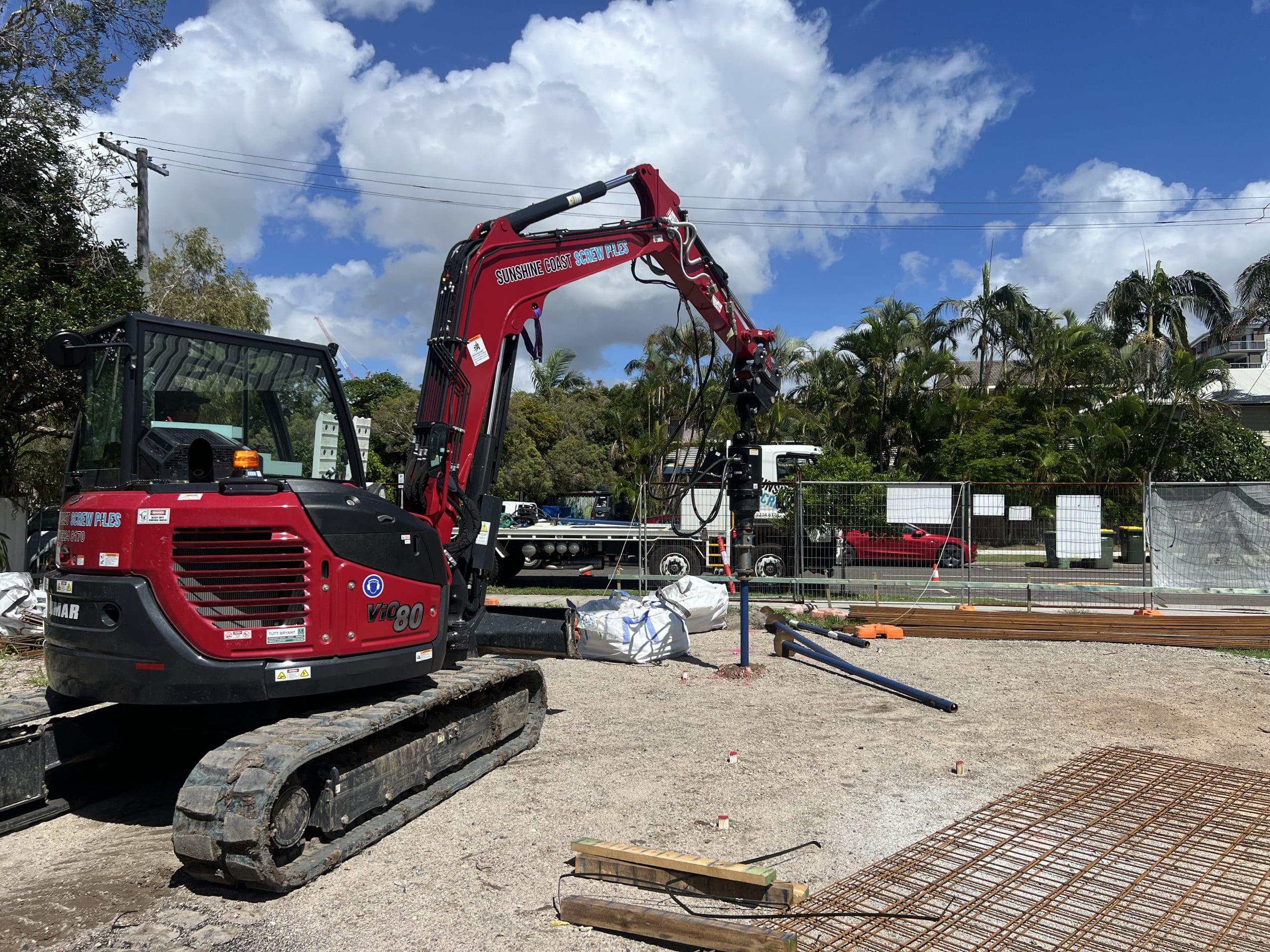 screw pile installation